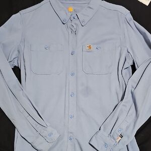 Carhartt Light Blue Casual Button Down Shirt